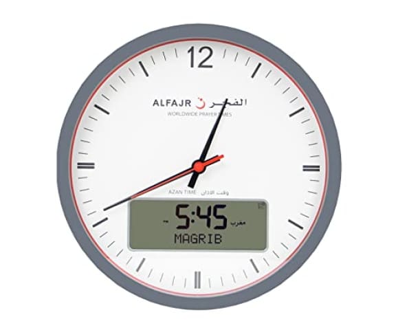 ALFAJR CR-23 Analog-Digital Automatic Azan Athan Prayer Clock