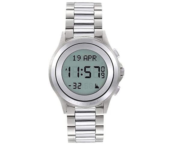 ALFAJR WR-02 Digital Silver Stainless Steel Strap Men’s Watch