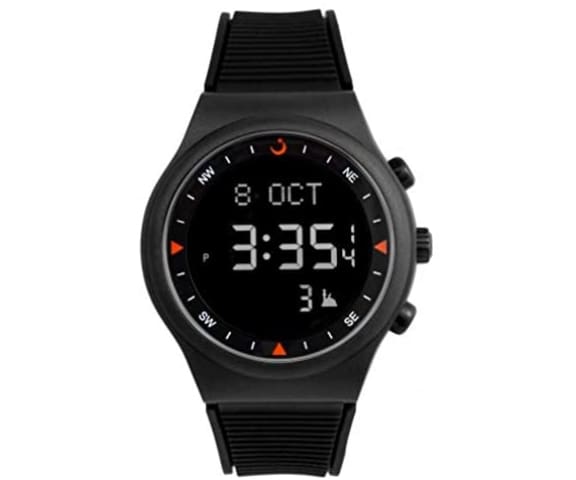ALFAJR WY-16 Digital Black Silicon Strap Unisex Prayer watch