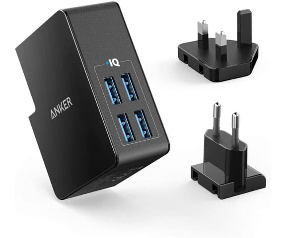 ANKER AN.A2042L11.BK PowerPort 4 Lite USB Plug Black Charger