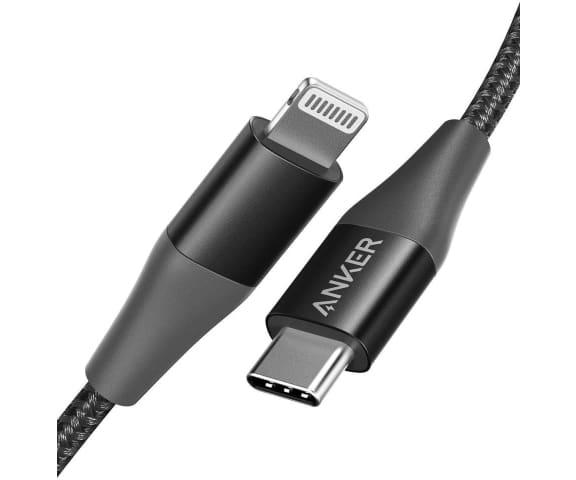 ANKER AN.A8652H11.BK Powerline II USB-C Lightning Connector 3ft Black Cable