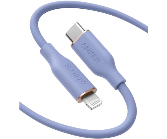 ANKER AN.A8662HQ1.PP Powerline III Flow USB-C With Lightning 3ft Purple Connector