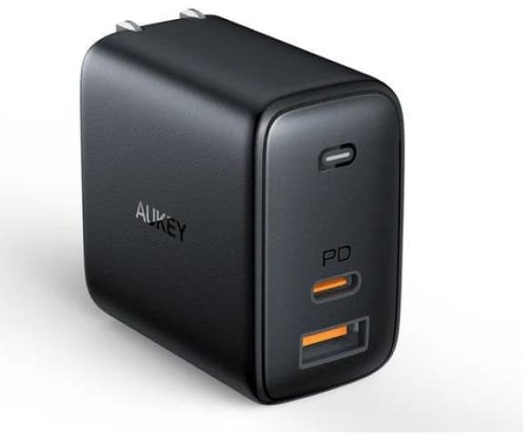 AUKEY PA-B3 65W Dual-Port Power Deliver with Gan Tech Black Charger