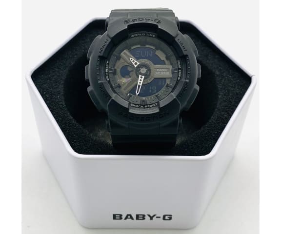 BABY-G BA-110BC-1ADR Analog-Digital Black Resin Women’s Watch