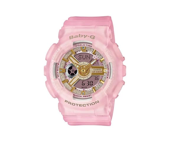 BABY-G BA-110SC-4ADR Analog-Digital Pink Resin Band Women’s Watch