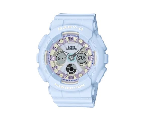 BABY-G BA-130WP-2ADR Standard Analog-Digital Blue Resin Women’s Watch