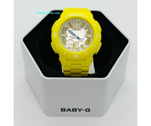 BABY-G BGA-170-9BDR Analog-Digital Yellow Resin Women’s Watch