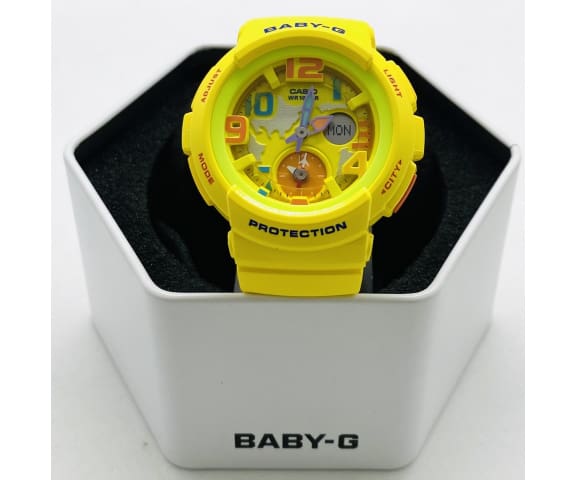 BABY-G BGA-190-9BDR Analog-Digital Yellow Women’s Watch