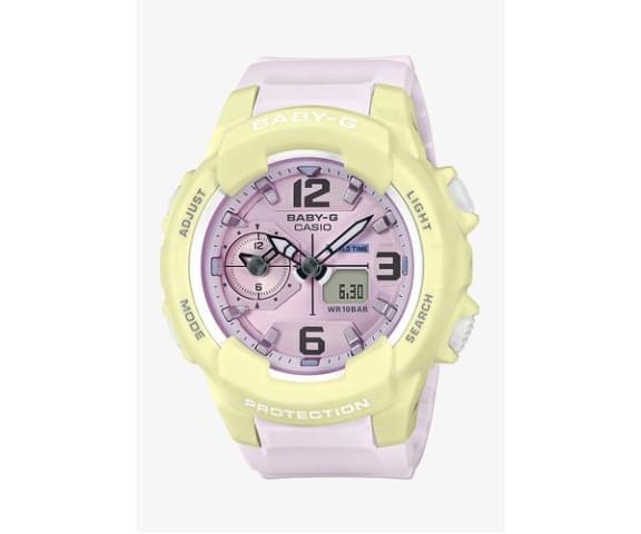 BABY-G BGA-230PC-9BDR Analog-Digital Pink & Yellow Women’s Watch