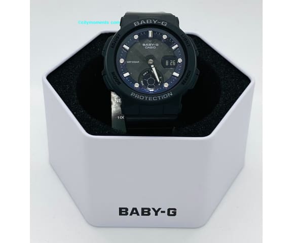 BABY-G BGA-250-1ADR Analog-Digital Black Women’s Resin Watch