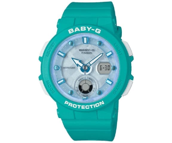 BABY-G BGA-250-2ADR Analog-Digital White Dial & Blue Resin Women’s Watch