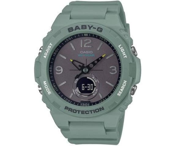 BABY-G BGA-260-3ADR Analog-Digital Grey Dial & Green Resin Women’s Watch
