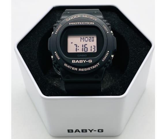 BABY-G BGD-570-1BDR Digital Black Resin Women’s Watch
