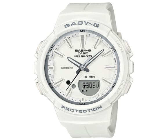 BABY-G BGS-100SC-7ADR G-Squad Analog-Digital White Women’s Watch