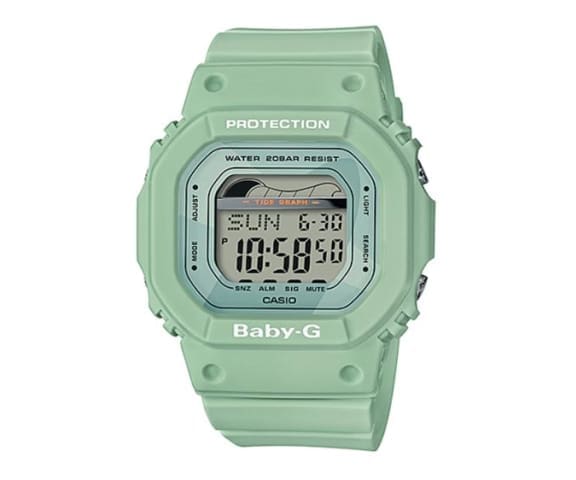 BABY-G BLX-560-3DR G-Lide Tide Graph Digital Green Women’s Watch