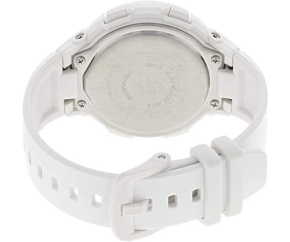 BABY-G BSA-B100-7ADR G-Squad Bluetooth Step-Tracker Analog-Digital White Women’s Watch