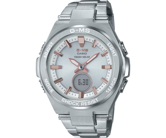 BABY-G MSG-S200D-7ADR G-MS Analog-Digital Stainless Steel Women’s Watch