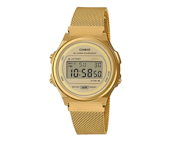 CASIO A171WEMG-9ADF Digital Gold Stainless Steel Unisex Watch