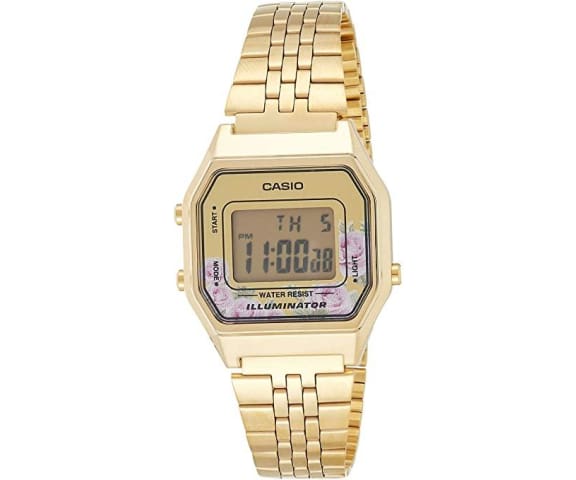 CASIO LA680WGA-4CDF Youth Vintage Digital Gold Women’s Steel Watch