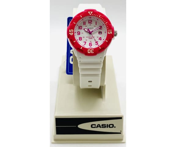 Casio LRW-200H-4BVDF Youth Analog White & Pink Resin Women’s Watch
