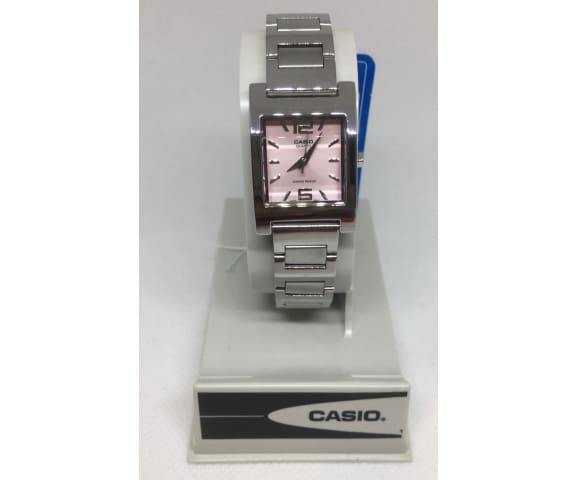CASIO LTP-1283D-4ADF Analog Pink Dial Stainless Steel Women’s Watch
