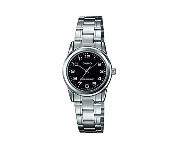 CASIO LTP-V001D-1BUDF Analog Black Dial Stainless Steel Women’s Watch