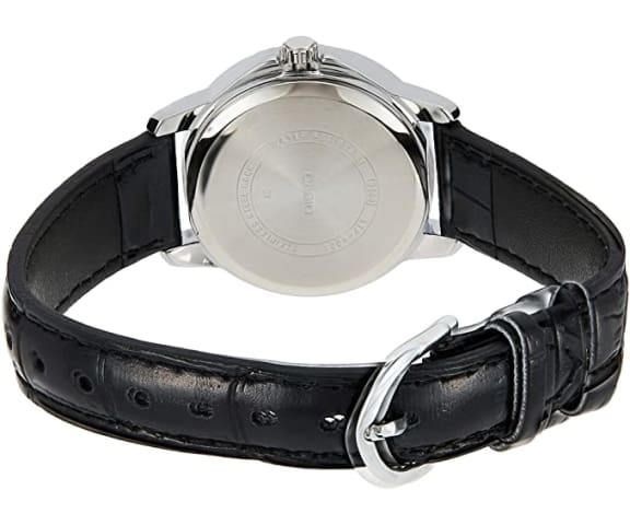 CASIO LTP-V004L-1BUDF Analog Black Dial Women’s Leather Watch