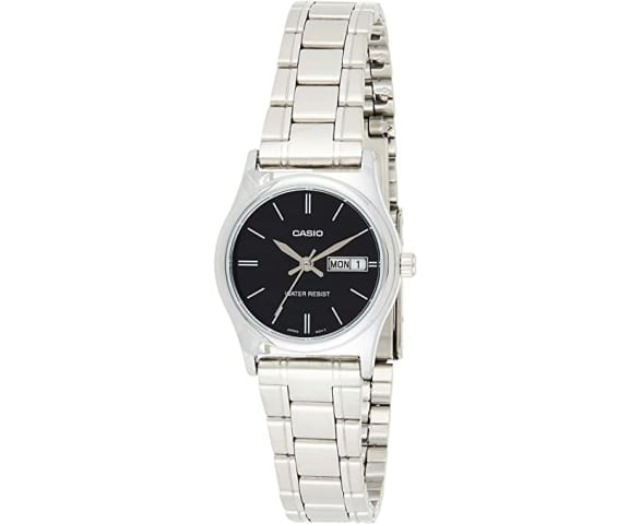 CASIO LTP-V006D-1B2UDF Analog Black Dial Stainless Steel Women’s Watch