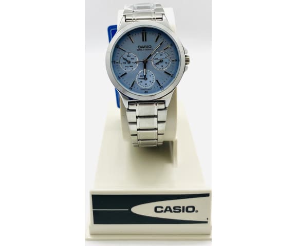 CASIO LTP-V300D-2AUDF Analog Blue Multi-Dial Stainless Steel Women’s Watch