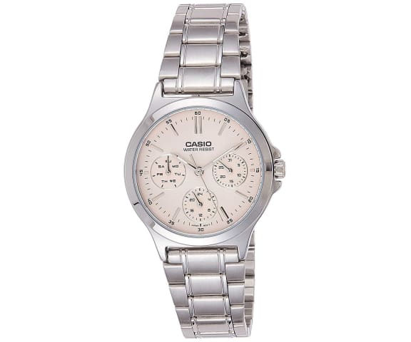 CASIO LTP-V300D-4AUDF Analog Multi-Dial Stainless Steel Women’s Watch