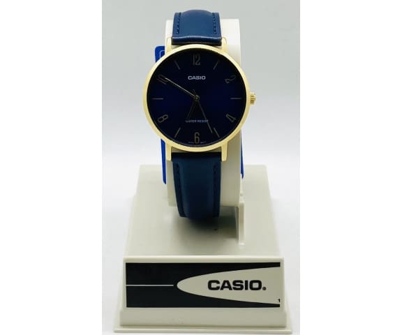 CASIO LTP-VT01GL-2BUDF Analog Quartz Blue Leather Women’s Watch