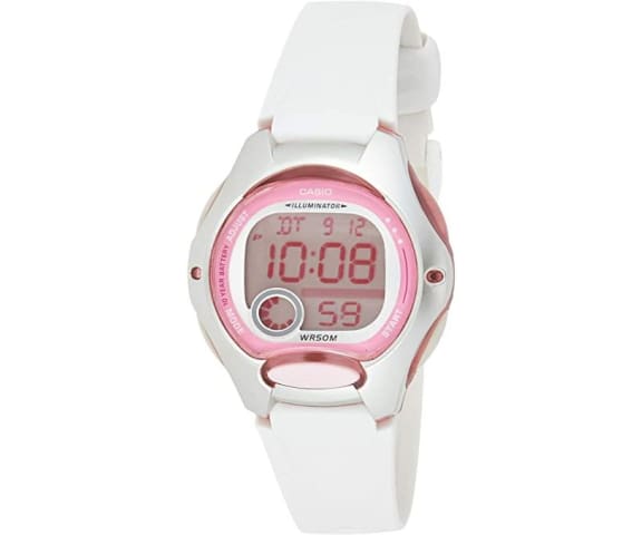 CASIO LW-200-7AVDF Youth Digital Pink Dial & White Resin Women’s Watch