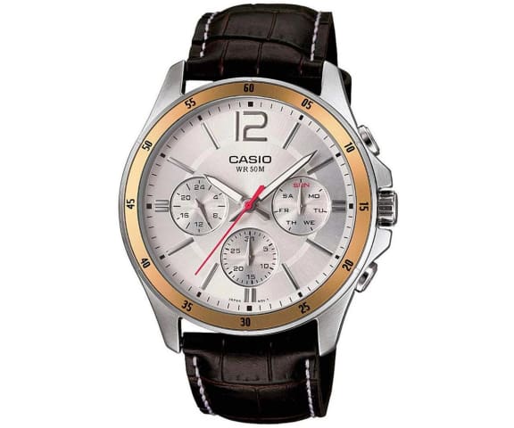 CASIO MTP1374L7AVDF Leather Mens Casual Analog Watch