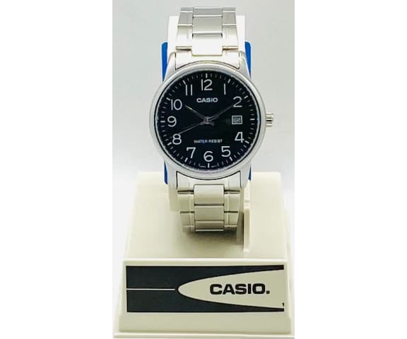 CASIO MTP-V002D-1BUDF Analog Black Dial Stainless Steel Men’s Watch