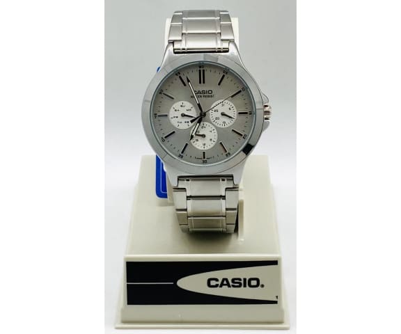 CASIO MTP-V300D-7AUDF Analog Silver Multi-Dial Stainless Steel Men’s Watch