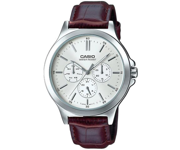 CASIO MTPV300L7AUD Leather Mens Casual Analog Watch