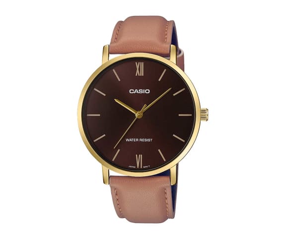 CASIO MTP-VT01GL-5BUDF Analog Brown Dial Men’s Leather Watch