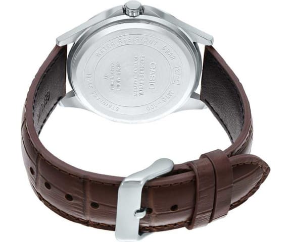 CASIO MTS-100L-7AVDF Analog Sapphire Brown Leather Men’s Watch