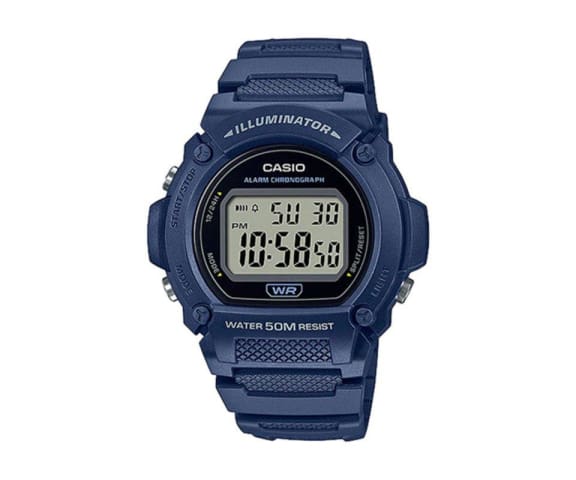 CASIO W-219H-2AVDF Digital Blue Resin Men’s Watch