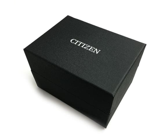 CITIZEN AO3030-24A Dual Time Analog Leather Black & White Dial Mens Watch