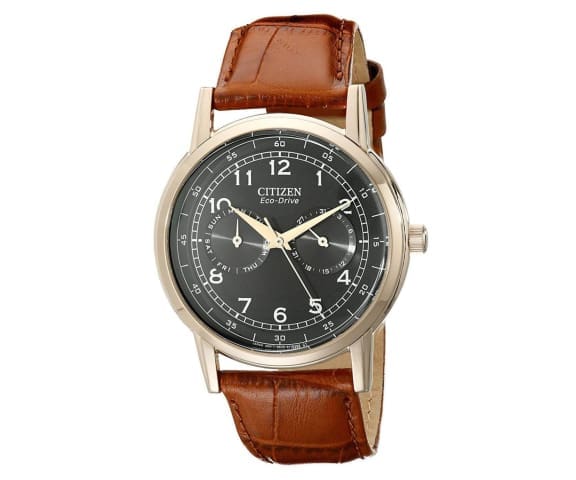 CITIZEN AO9003-08E Eco-Drive Chronograph Brown Men’s Leather Watch