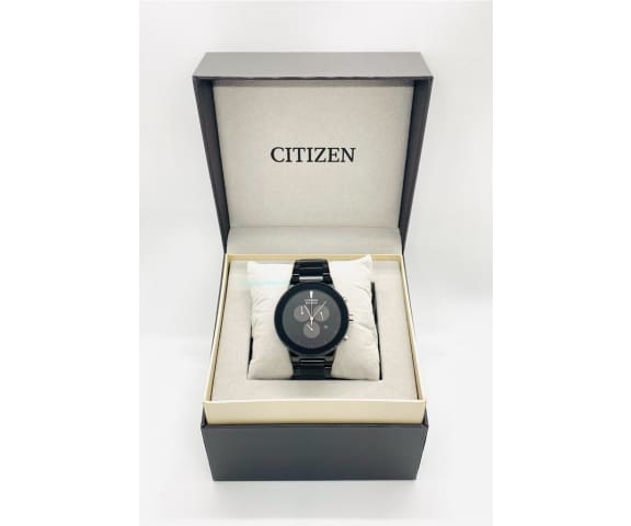 CITIZEN AT2245-57E Eco-Drive Chronograph Axiom Black Men’s Steel Watch