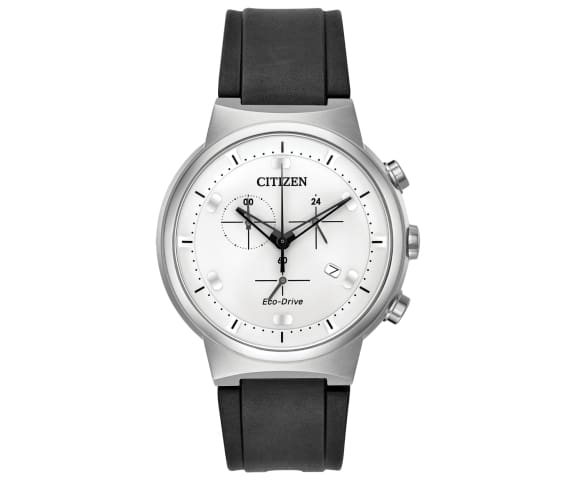 CITIZEN AT2400-05A Eco-Drive Chronograph White Dial Men’s Watch
