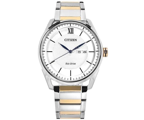 CITIZEN AW0084-81A Eco-Drive Analog Dual Tone Stainless Steel Men’s Watch