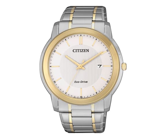 CITIZEN AW1216-86A Eco-Drive Analog Silver Mix-Tone Men’s Steel Watch