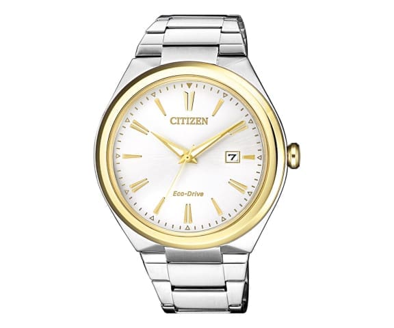 CITIZEN AW1374-51B Analog Eco-Drive White Dial Stainless Steel Men’s Watch
