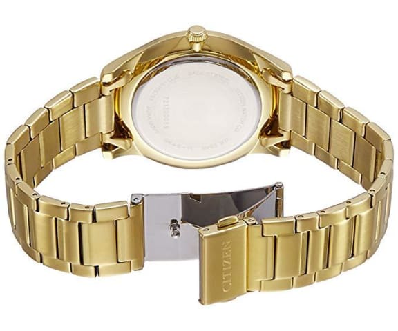 CITIZEN BD0043-83P Quartz Analog Stainless Steel Gold Dial Mens Watch