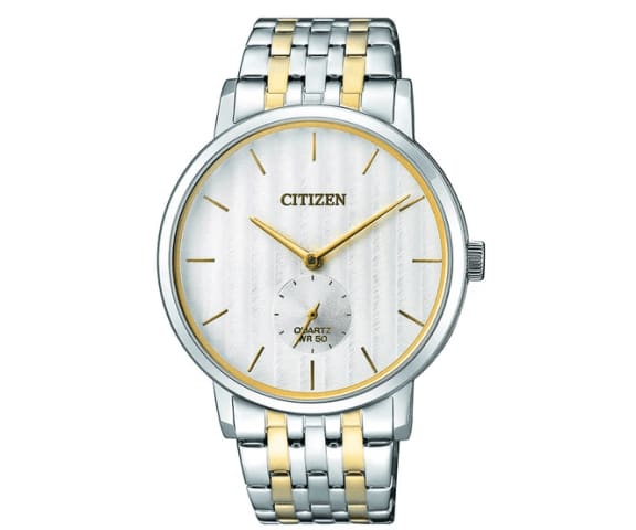 CITIZEN BE9174-55A Quartz Analog Stainless Steel Off White & Gold Dial Mens Watch