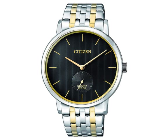 CITIZEN BE9174-55E Quartz Analog Stainless Steel Gold & Black Dial Mens Watch