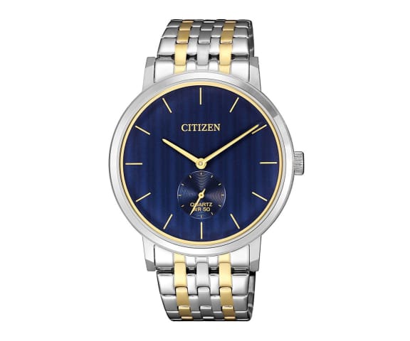 CITIZEN BE9174-55L Quartz Analog Blue Dial Mix-Tone Men’s Steel Watch